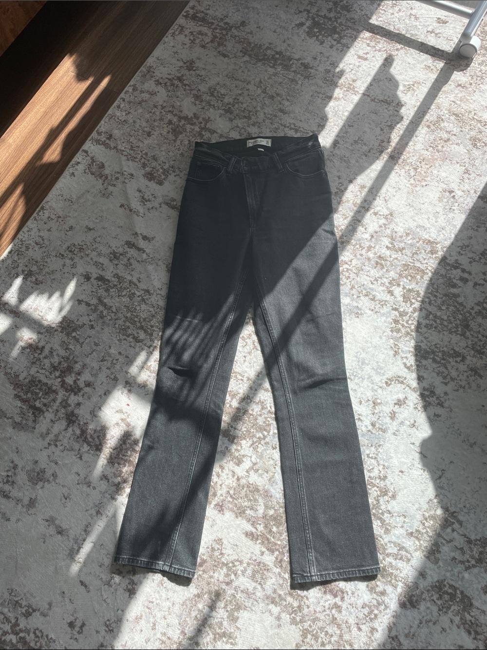 Abercrombie & Fitch Washed Black Slim Jeans